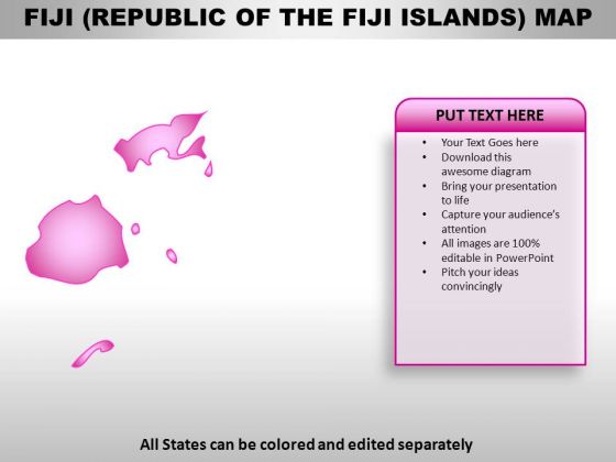 Republic Of The Fiji Island PowerPoint Maps