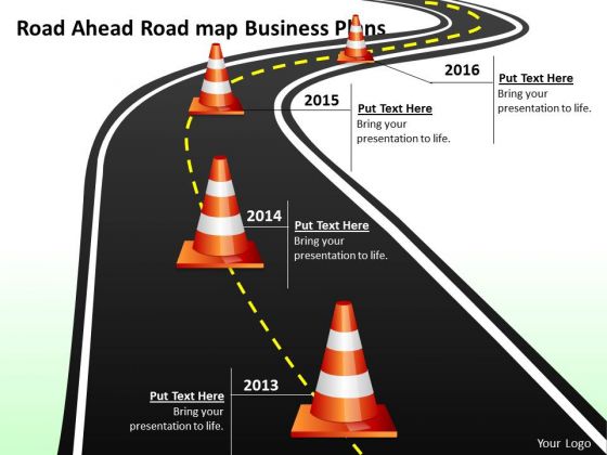 Road Ahead Road Map Business Plans PowerPoint Templates Ppt Slides Graphics