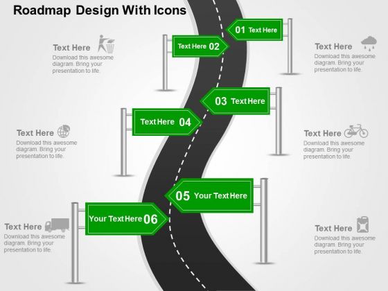 Roadmap Design With Icons PowerPoint Templates Roadmap Design With Icons PowerPoint Templates