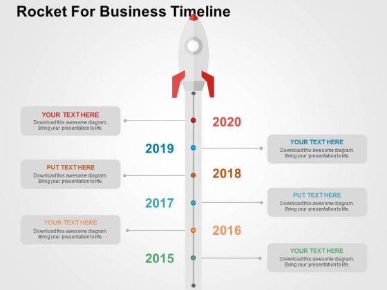 Rocket For Business Timeline PowerPoint Template Rocket For Business Timeline PowerPoint Template