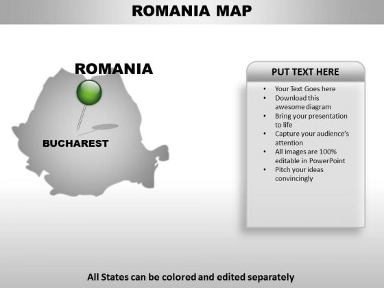 Romania Country PowerPoint Maps Romania Country PowerPoint Maps