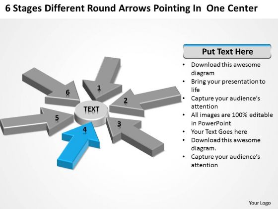Round Arrows Pointing One Center Sample Business Plan For Restaurant PowerPoint Slides Round Arrows Pointing One Center Sample Business Plan For Restaurant PowerPoint Slides