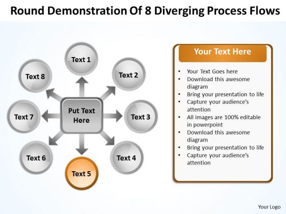 Round Demonstration Of 8 Diverging Process Flows Circular Arrow Diagram PowerPoint Templates Round Demonstration Of 8 Diverging Process Flows Circular Arrow Diagram PowerPoint Templates