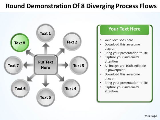 Round Demonstration Of 8 Diverging Process Flows Circular Spoke Network PowerPoint Templates Round Demonstration Of 8 Diverging Process Flows Circular Spoke Network PowerPoint Templates