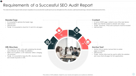 SEO Audit Summary To Increase Requirements Of A Successful SEO Audit Report Portrait PDF SEO Audit Summary To Increase Requirements Of A Successful SEO Audit Report Portrait PDF