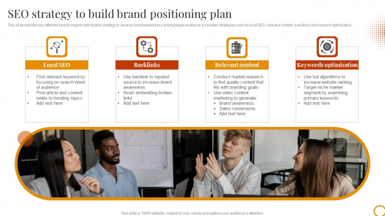 SEO Strategy To Build Brand Positioning Plan Sample PDF