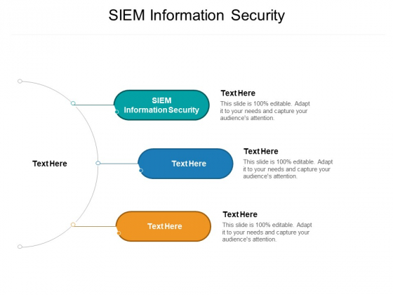 SIEM Information Security Ppt PowerPoint Presentation Slides Information Cpb