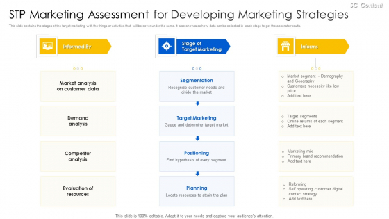 STP Marketing Assessment For Developing Marketing Strategies Guidelines PDF