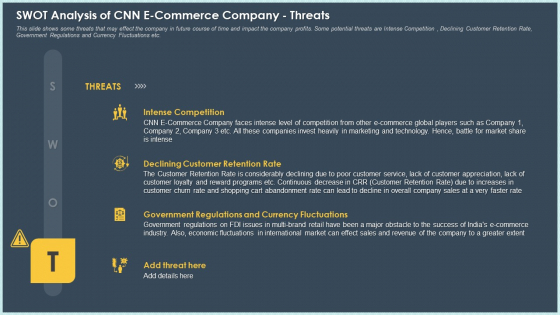 SWOT Analysis Of CNN E Commerce Company Threats Information PDF SWOT Analysis Of CNN E Commerce Company Threats Information PDF