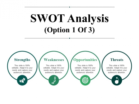 swot analysis template 1 ppt powerpoint presentation summary ideas