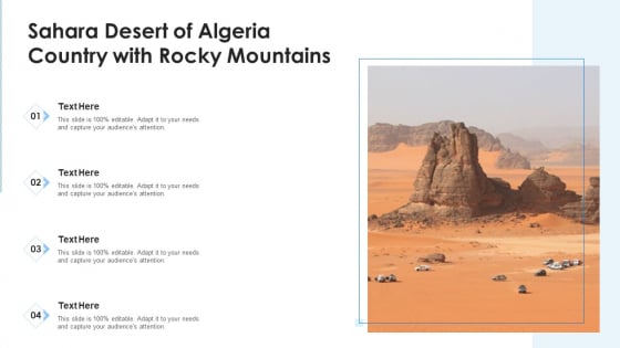 Sahara Desert Of Algeria Country With Rocky Mountains Ppt PowerPoint Presentation File Graphics PDF Sahara Desert Of Algeria Country With Rocky Mountains Ppt PowerPoint Presentation File Graphics PDF