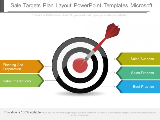 Sale Targets Plan Layout Powerpoint Templates Microsoft