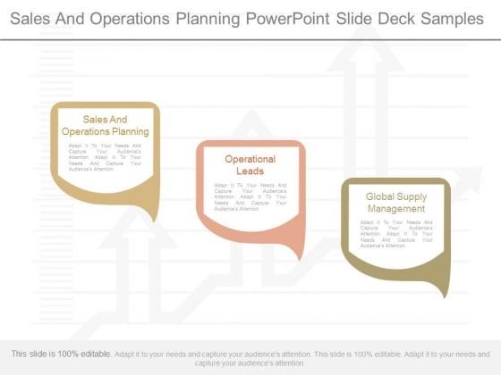 Sales And Operations Planning Powerpoint Slide Deck Samples