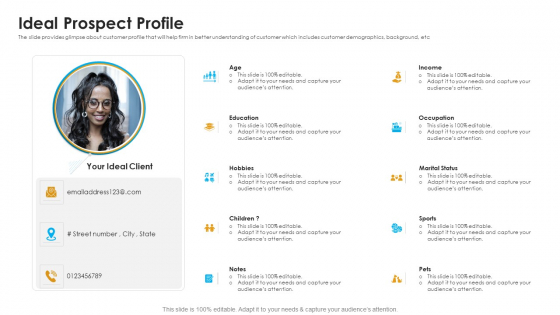 Sales Assistance Boost Overall Efficiency Ideal Prospect Profile Background PDF Sales Assistance Boost Overall Efficiency Ideal Prospect Profile Background PDF