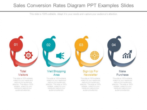 Sales Conversion Rates Diagram Ppt Examples Slides