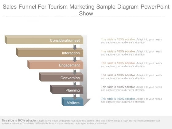 Sales Funnel For Tourism Marketing Sample Diagram Powerpoint Show Sales Funnel For Tourism Marketing Sample Diagram Powerpoint Show