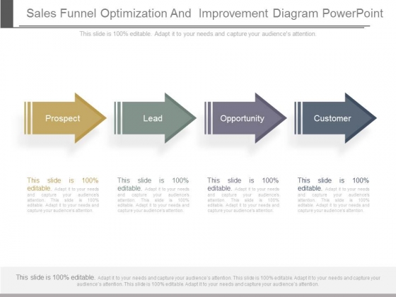 Sales Funnel Optimization And Improvement Diagram Powerpoint