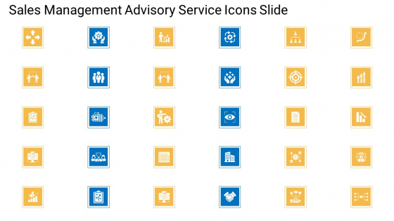 Sales Management Advisory Service Sales Management Advisory Service Icons Slide Professional PDF