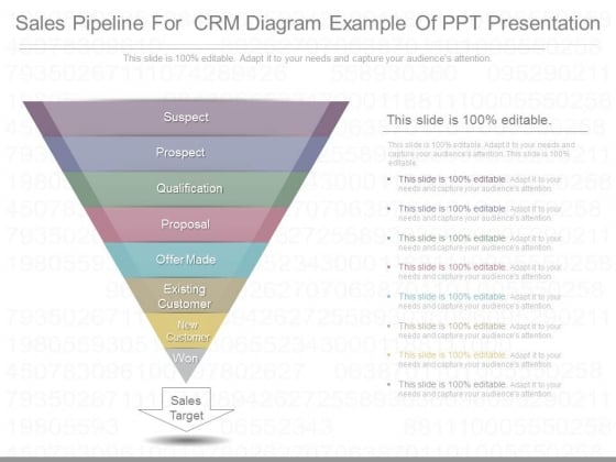 Sales Pipeline For Crm Diagram Example Of Ppt Presentation