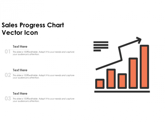 Sales Progress Chart Vector Icon Ppt Powerpoint Presentation Slides Graphics Pdf