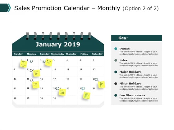 Sales Promotion Calendar Monthly Business Ppt PowerPoint Presentation Pictures Graphics Download