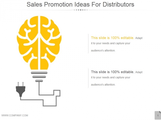 Sales Promotion Ideas For Distributors Ppt PowerPoint Presentation Gallery
