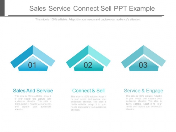 Sales Service Connect Sell Ppt Example