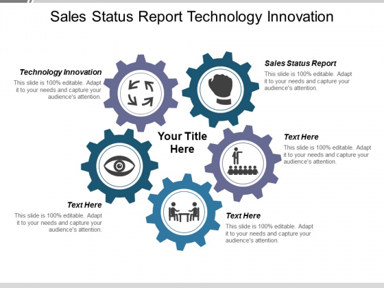 Sales Status Report Technology Innovation Ppt PowerPoint Presentation Slides Sample