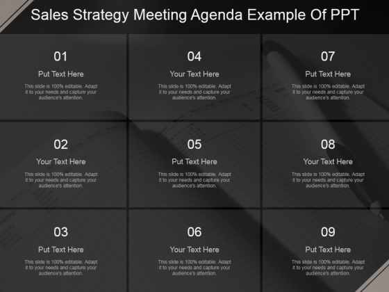 Sales Strategy Meeting Agenda Ppt PowerPoint Presentation Deck