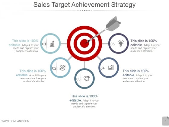 Sales Target Achievement Strategy Ppt PowerPoint Presentation Show