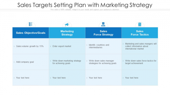 Sales Targets Setting Plan With Marketing Strategy Ppt PowerPoint Presentation File Example File PDF Sales Targets Setting Plan With Marketing Strategy Ppt PowerPoint Presentation File Example File PDF