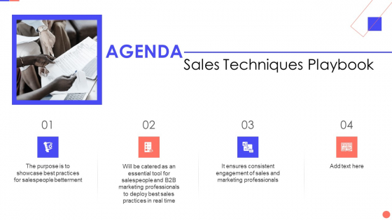 Sales Techniques Playbook Agenda Themes PDF Sales Techniques Playbook Agenda Themes PDF