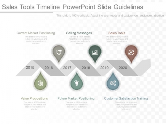 Sales Tools Timeline Powerpoint Slide Guidelines