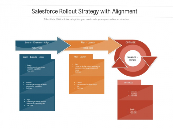 Salesforce Rollout Strategy With Alignment Ppt PowerPoint Presentation Infographics Slideshow PDF