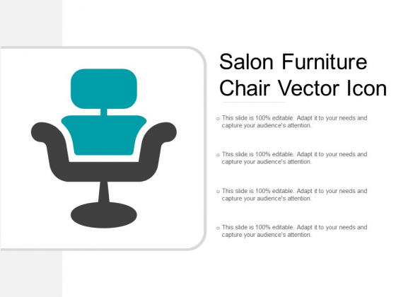 Salon Furniture Chair Vector Icon Ppt Powerpoint Presentation Styles Deck