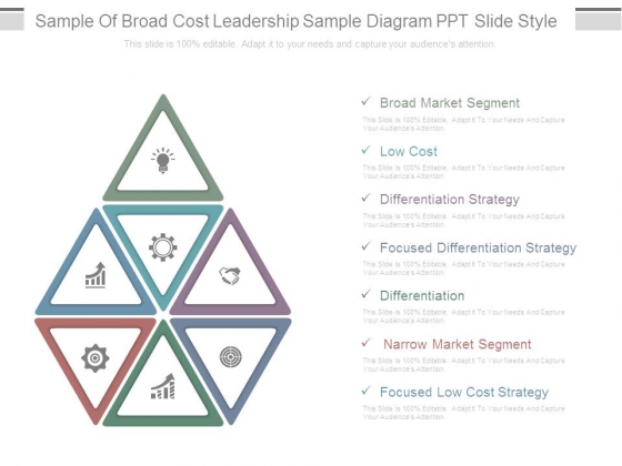 Sample Of Broad Cost Leadership Sample Diagram Ppt Slide Style Sample Of Broad Cost Leadership Sample Diagram Ppt Slide Style