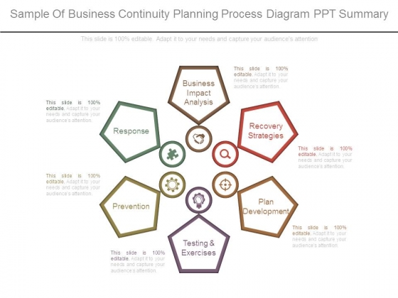 Sample Of Business Continuity Planning Process Diagram Ppt Summary