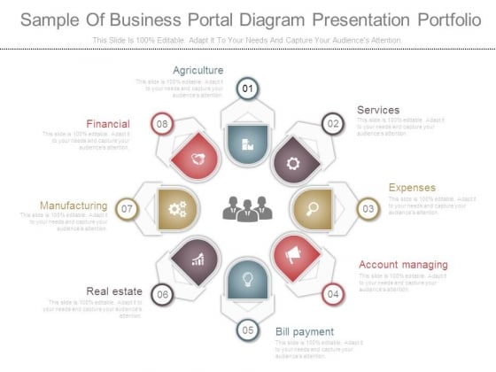 Sample Of Business Portal Diagram Presentation Portfolio Sample Of Business Portal Diagram Presentation Portfolio