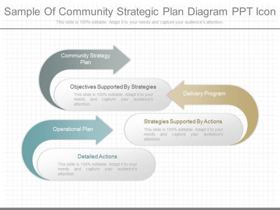 Sample Of Community Strategic Plan Diagram Ppt Icon