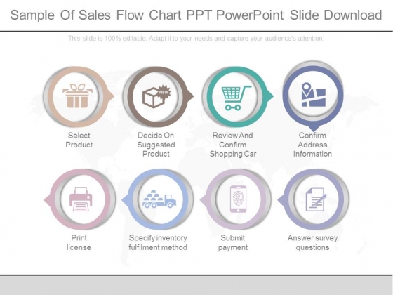 sample of sales flow chart ppt powerpoint slide download