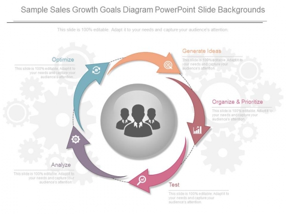Sample Sales Growth Goals Diagram Powerpoint Slide Backgrounds