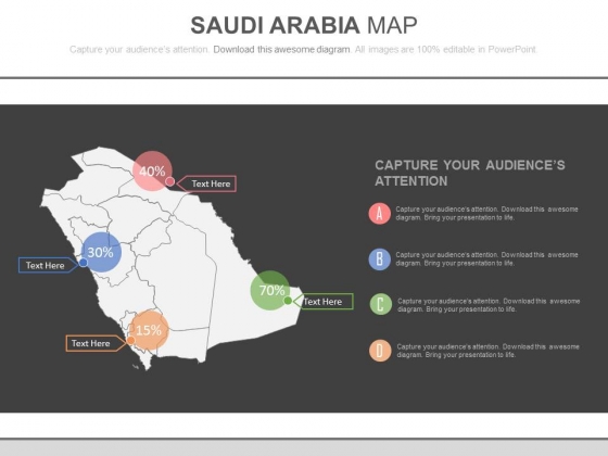 Saudi Arabia Map With Percentage Values And Icons Powerpoint Slides Saudi Arabia Map With Percentage Values And Icons Powerpoint Slides