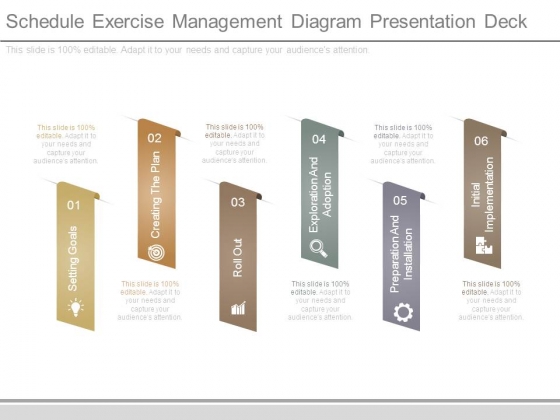 Schedule Exercise Management Diagram Presentation Deck