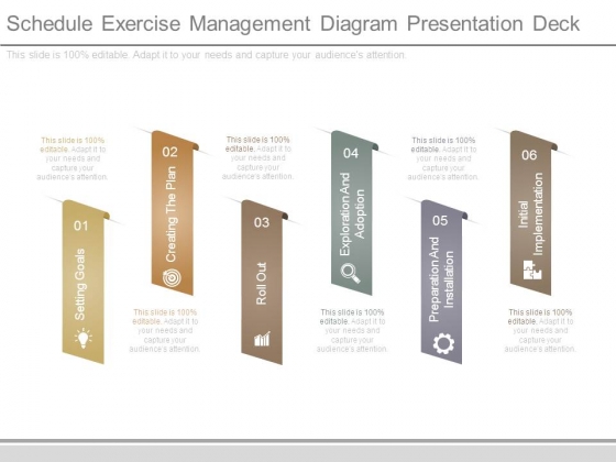 Schedule Exercise Management Diagram Presentation Deck Schedule Exercise Management Diagram Presentation Deck