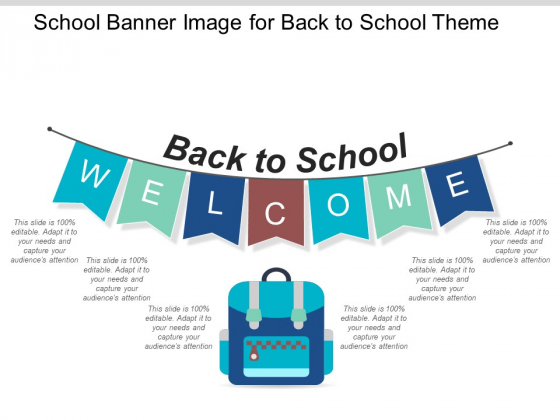 School Banner Image For Back To School Theme Ppt PowerPoint Presentation Icon Display