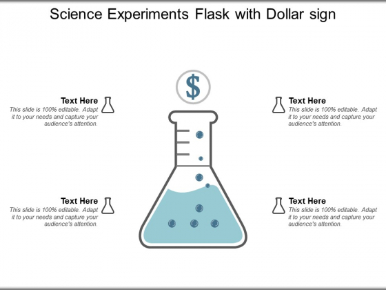 Science Experiments Flask With Dollar Sign Ppt Powerpoint Presentation Icon Graphics