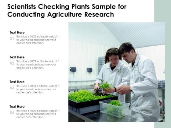 Scientists Checking Plants Sample For Conducting Agriculture Research Ppt PowerPoint Presentation Slides Display PDF Scientists Checking Plants Sample For Conducting Agriculture Research Ppt PowerPoint Presentation Slides Display PDF