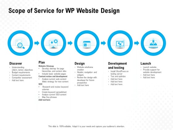Scope Of Service For WP Website Design Ppt PowerPoint Presentation Infographics Summary Scope Of Service For WP Website Design Ppt PowerPoint Presentation Infographics Summary