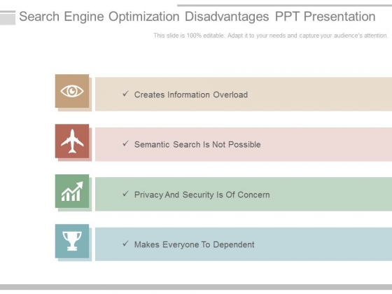 Search Engine Optimization Disadvantages Ppt Presentation Search Engine Optimization Disadvantages Ppt Presentation