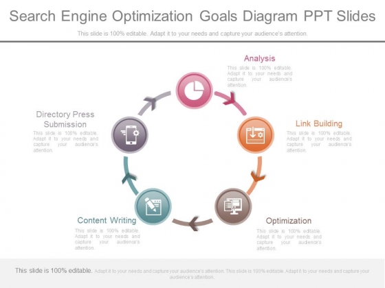 Search Engine Optimization Goals Diagram Ppt Slides